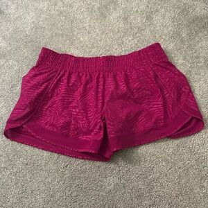 Athleta Printed Mesh Racer Run Short 4” Size Small